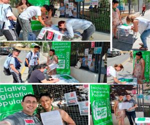 USTEA recogió firmas en Alhama para rebajar las ratios de las aulas en la enseñanza