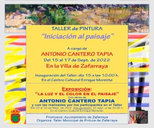 Taller de pintura “Iniciación al paisaje”, en Zafarraya