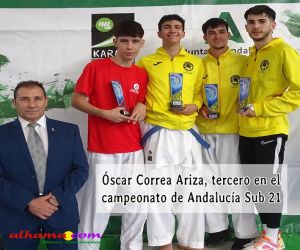 Oscar Correa Ariza, tercero en el Campeonato de Andalucía de Karate Sub 21