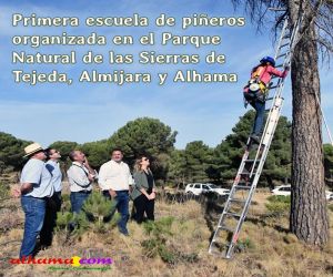 Medio Ambiente clausura la primera escuela de piñeros organizada en el Parque Natural de las Sierras de Tejeda, Almijara y Alhama