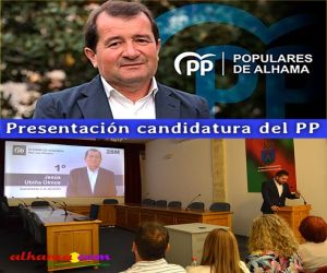 El PP presentó su candidatura a estas Elecciones Municipales