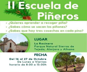 Segunda escuela de piñeros en La Resinera