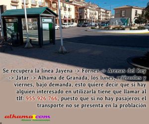 La Junta amplía el programa Andalucía Rural Conectada e incorpora 34 nuevas rutas de transporte, entre ellas la de la comarca de Alhama