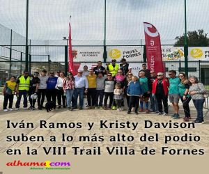Iván Ramos y Kristy Davison suben a lo más alto del podio en la VIII Trail Villa de Fornes