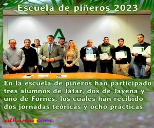 Los piñeros se forman en una escuela en el Parque de las Sierras de Tejeda, Almijara y Alhama de Granada