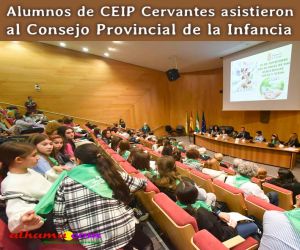 Alumnos de CEIP Cervantes asistieron al Consejo Provincial de la Infancia