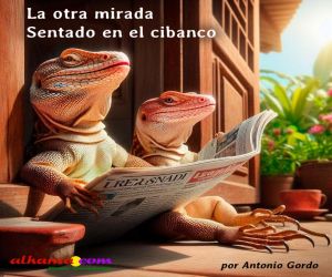 Sentado en el cibanco