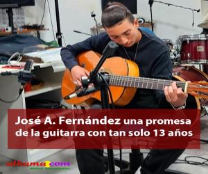 José A. Fernández una promesa de la guitarra con tan solo 13 años