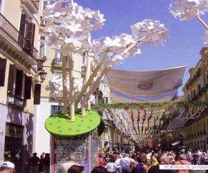 Una frase de Andrés García Maldonado en el pórtico de la feria de Málaga
