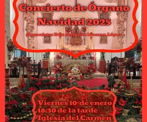 Concierto de órgano en la iglesia del Carmen de Alhama