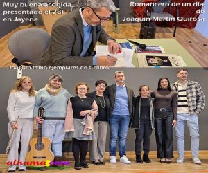 Muy buena acogida a la presentación de Romancero de un día, el nuevo libro de Joaquín Martín Quirosa