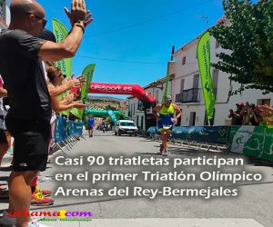 Casi 90 triatletas participan en el primer Triatlón Olímpico Arenas del Rey-Bermejales
