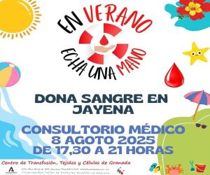 Donación de sangre en Jayena el 8 de agosto