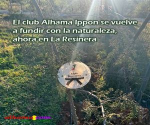 El club Alhama Ippon se vuelve a fundir con la naturaleza, ahora en la Resinera