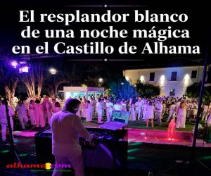 El resplandor blanco de una noche mágica en el Castillo de Alhama