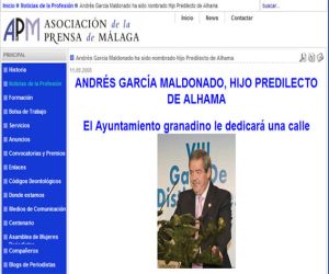 Andrés García Maldonado protagonista en Málaga