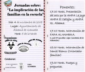 Jornada sobre la implicación de las familias en la escuela