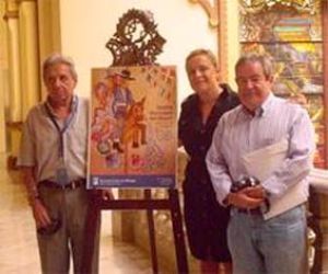 Andrés García Maldonado en la presentación del cartel que homenajeará a los periodistas