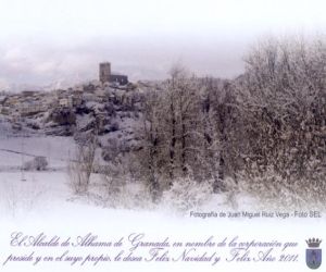 El alcalde de Alhama felicita a los alhameños con una foto de Juan Miguel Ruiz