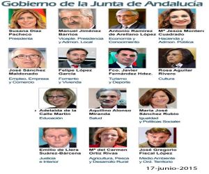 Nuevo gobierno de la Junta de Andalucía