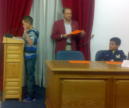 José Antonio Palma jura su cargo como Concejal Infantil