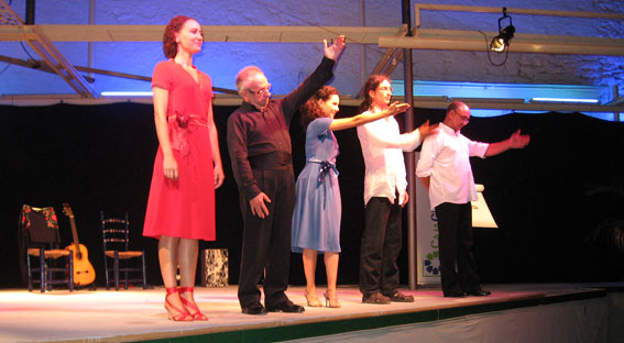 Flamenco y moes&iacute;a. Patio del Carmen, agosto 2008
