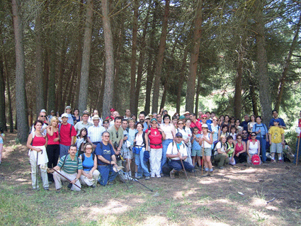 Grupo que realizó el sendero Fornes-La Resinera