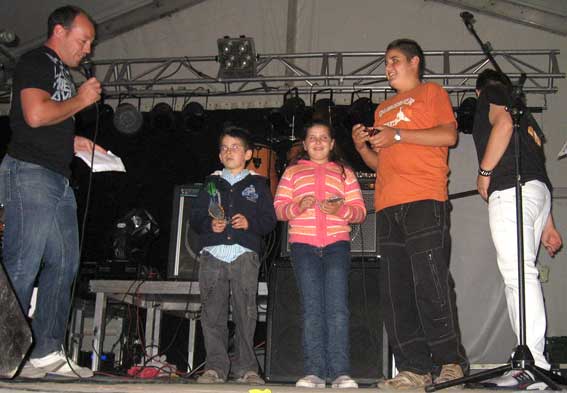 Oscar Correa, Alicia Correa y Pablo Ruiz, ganadores en el campeonato de petanca