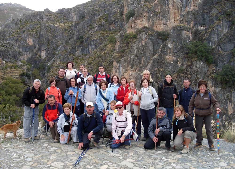  El grupo de la ruta de los Cahorros del río Monachil 