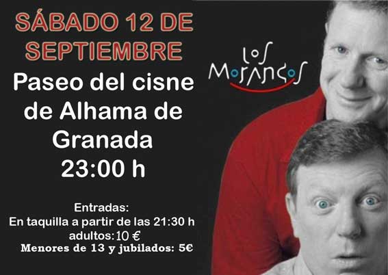  Cartel que anuncia la actuación de Los Morancos para este sábado 