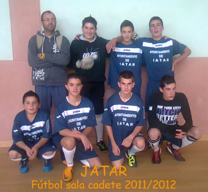 Equipo cadete de fútbol sala de Jatar