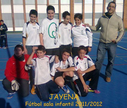 Equipo infantil de fútbol sala de Jayena