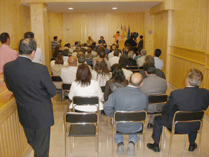 Acto público en la nueva sede del PSOE de Alhama