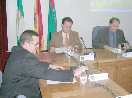 El alcalde de Loja, el director general del Inserso y el alcalde de Alhama