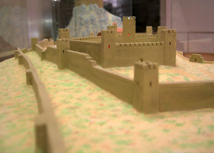 Maqueta del castillo de Alhama realizada por G. Valencia