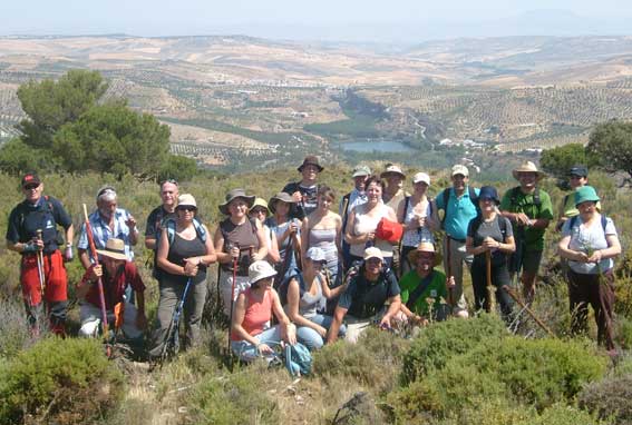 Foto del grupo senderita en el cerro Los Roaeros 