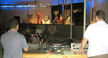  El equipo de sonido contribuyó al lucimiento de las intérpretes
