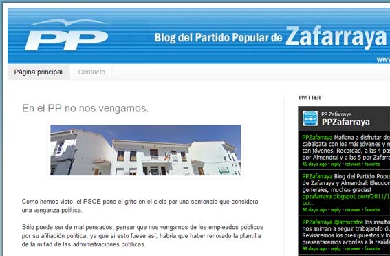  Página web-blog del PP de Zafarraya y el Almemdral 