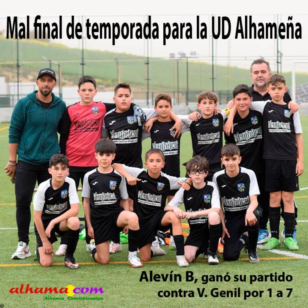 Mal final de temporada para la UD Alhameña