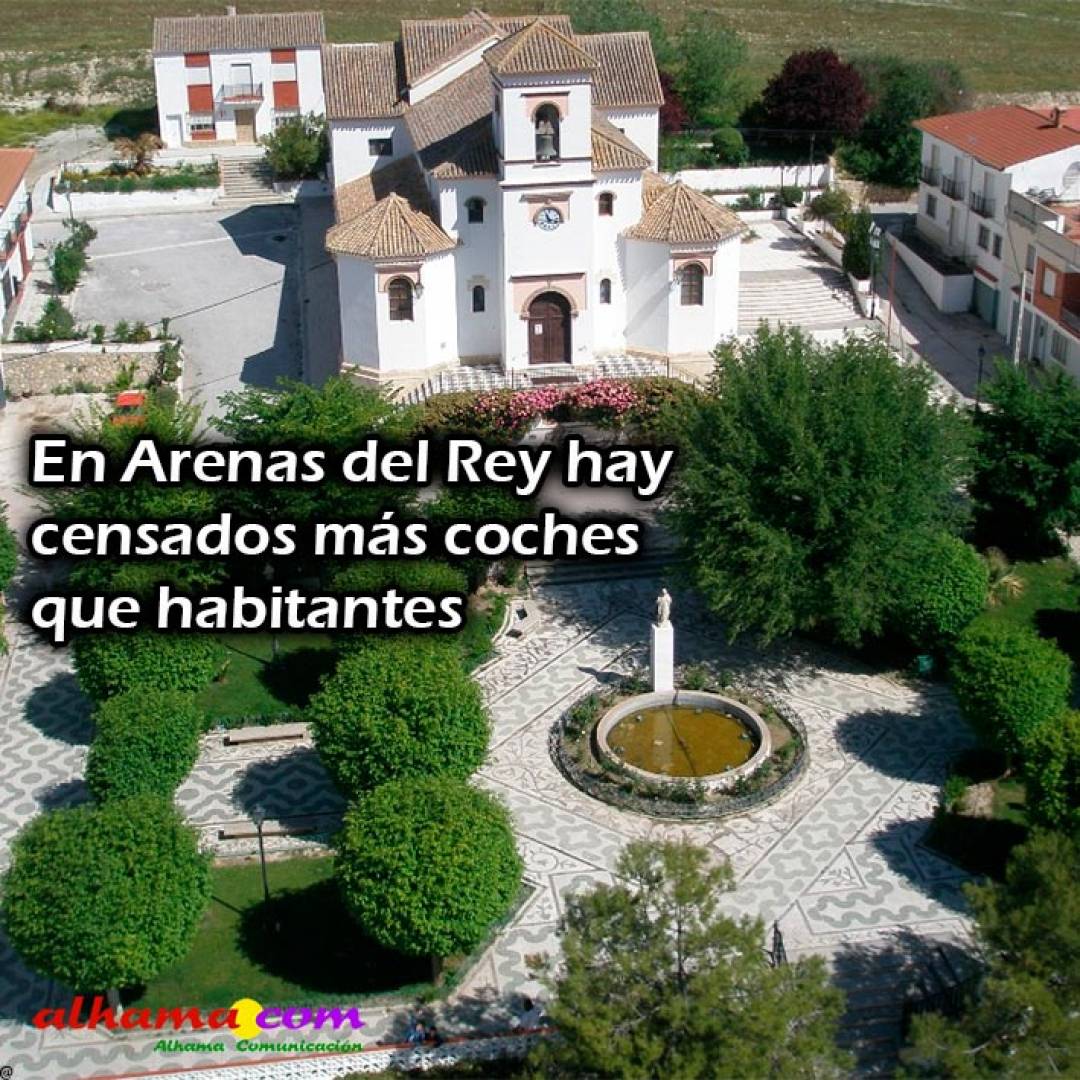 En Arenas del Rey hay censados más coches que habitantes