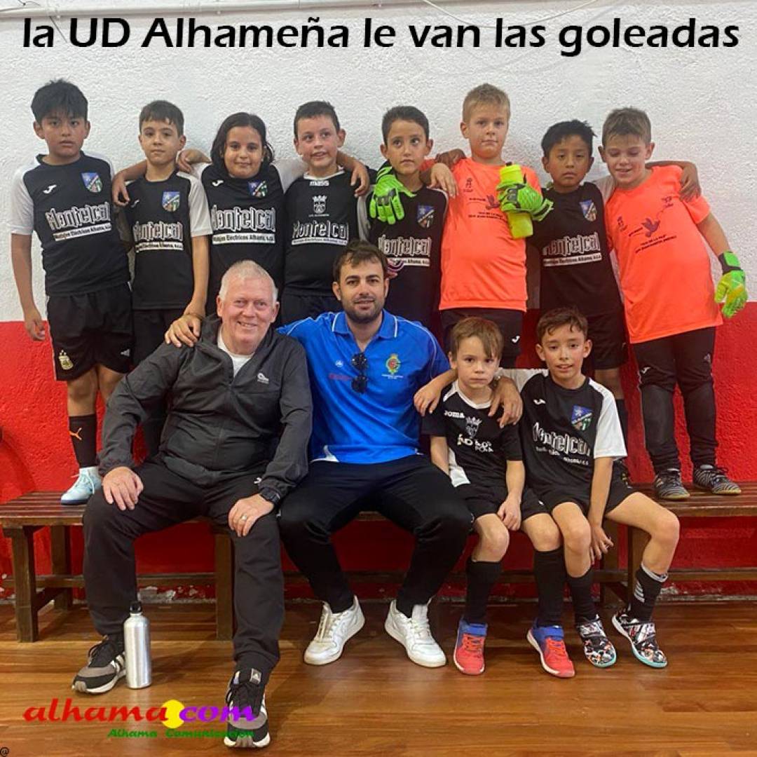 la UD Alhameña le van las goleadas