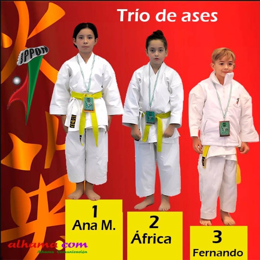 Una imparable Ana María Palma se proclama campeona en el Trofeo Andalucía de Karate, África Macias y Fernando Hinojosa brillan en segundo y tercer puesto