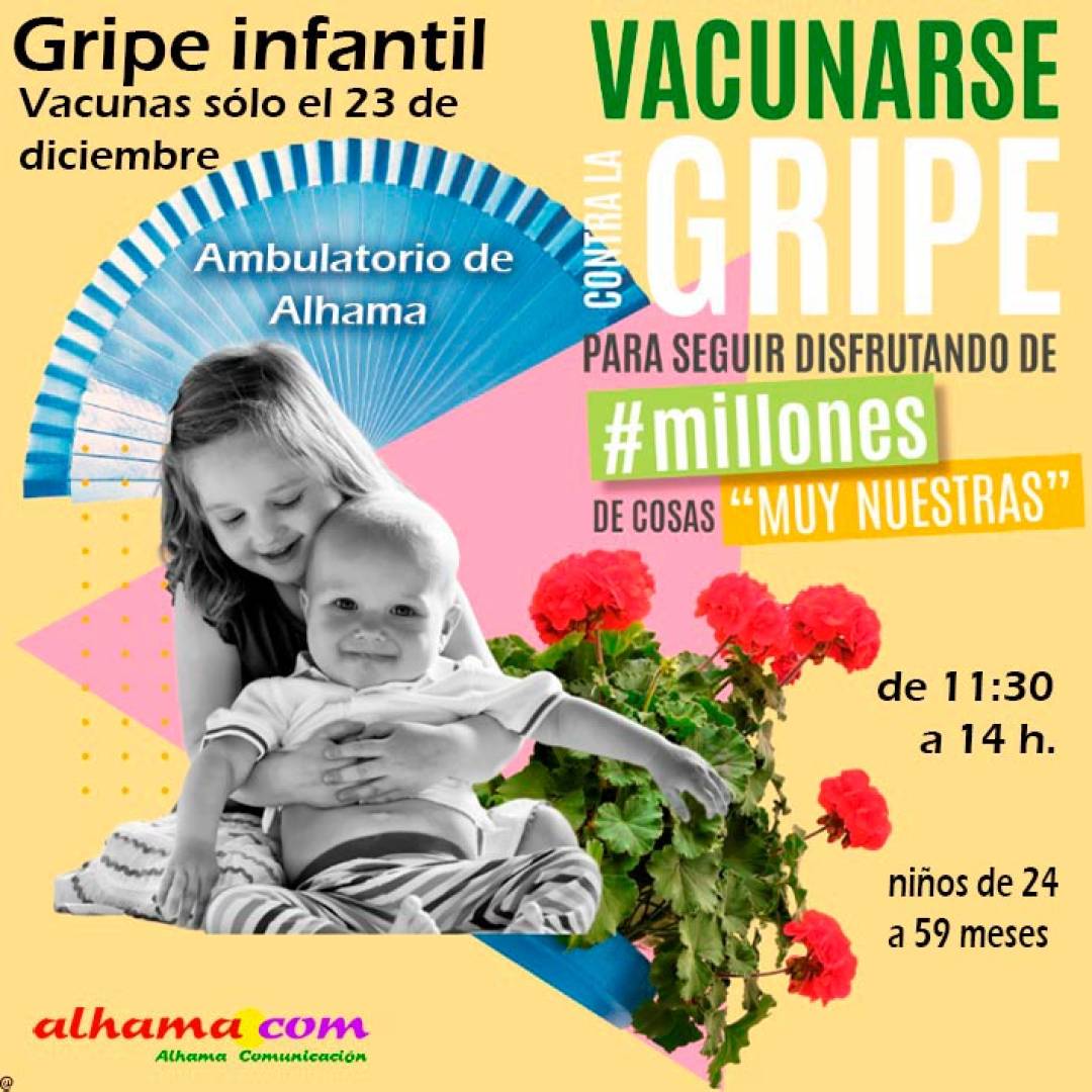 Vacunación de gripe infantil en Alhama