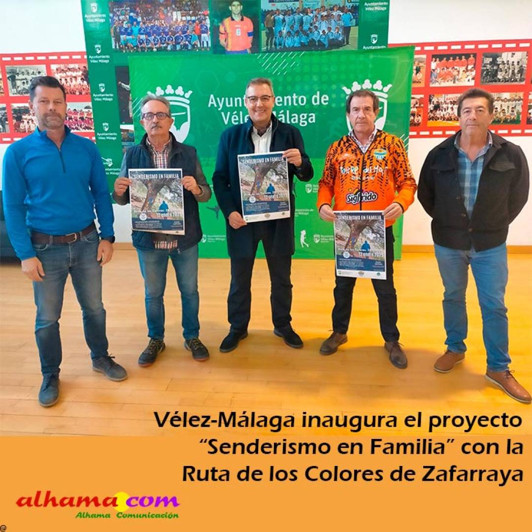 Vélez-Málaga inaugura el proyecto “Senderismo en Familia” con la Ruta de los Colores de Zafarraya