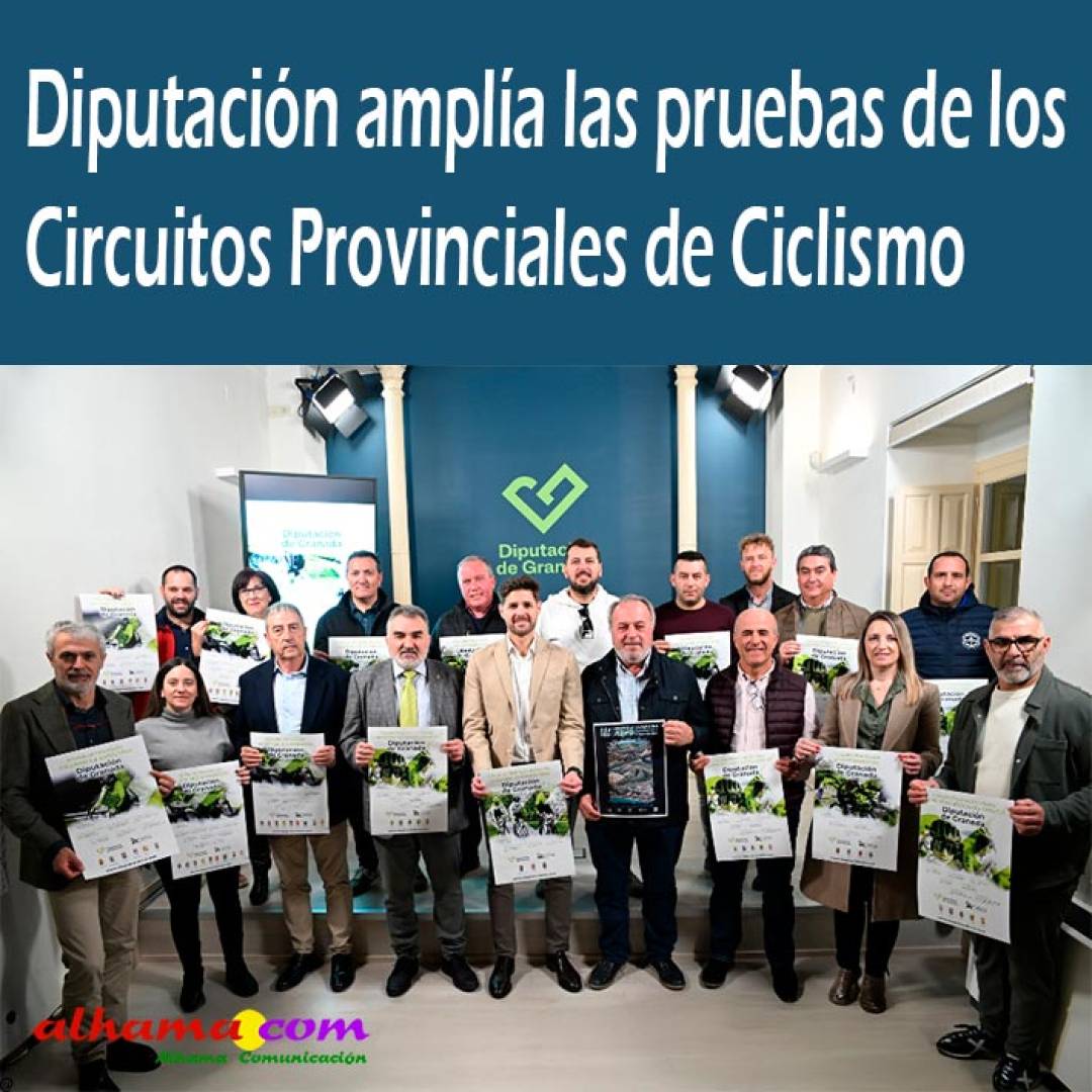 Diputación amplía las pruebas de los Circuitos Provinciales de Ciclismo