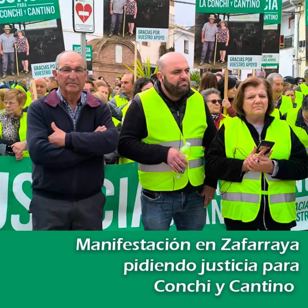 Manifestación en Zafarraya pidiendo justicia para La Conchi y Cantino