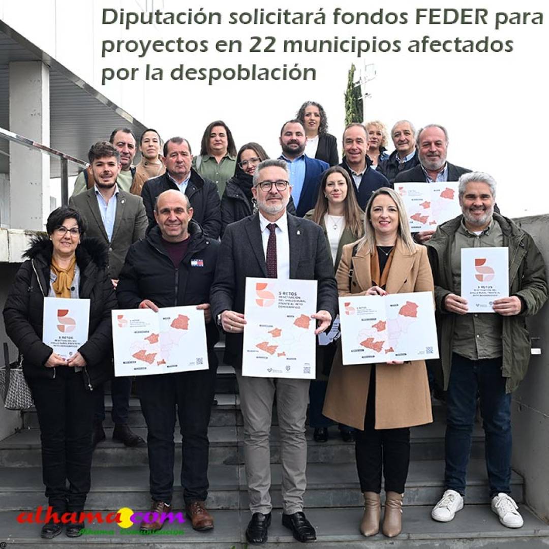 Diputación solicitará fondos FEDER para proyectos en 22 municipios afectados por la despoblación