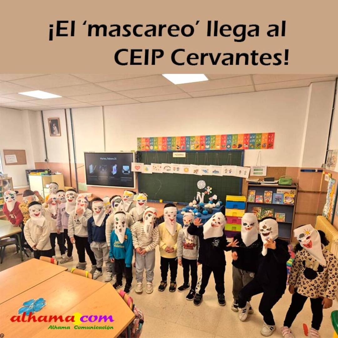 ¡El mascareo llega al CEIP Cervantes! 