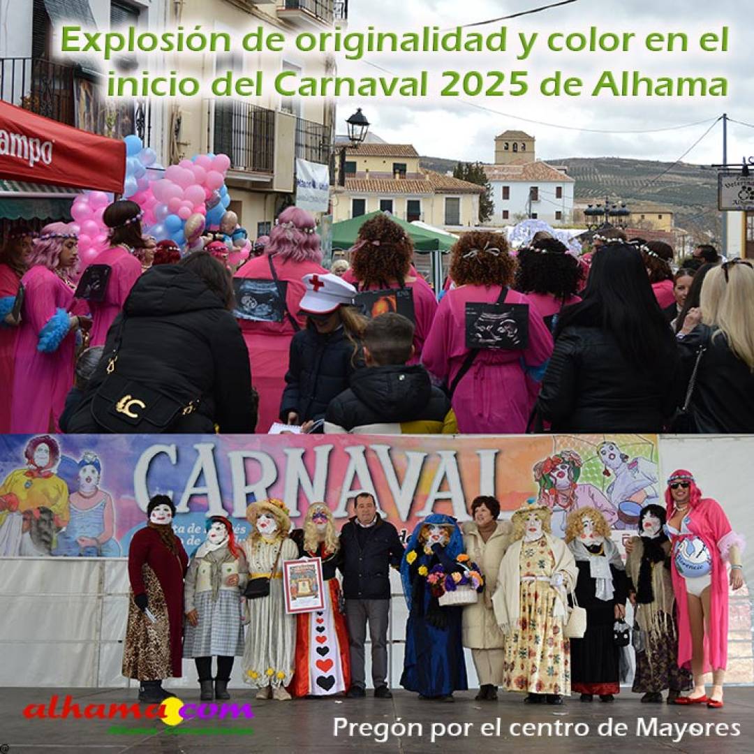 Explosión de originalidad y color en el inicio del Carnaval 2025 de Alhama