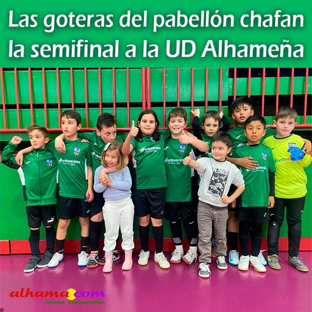 Las goteras del pabellón chafan la semifinal a la UD Alhameña